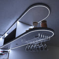 Home bar close up with cool white light