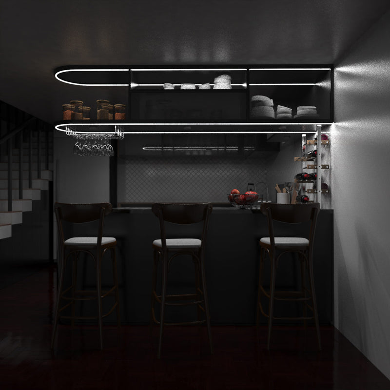 Home bar full shot - natural white light