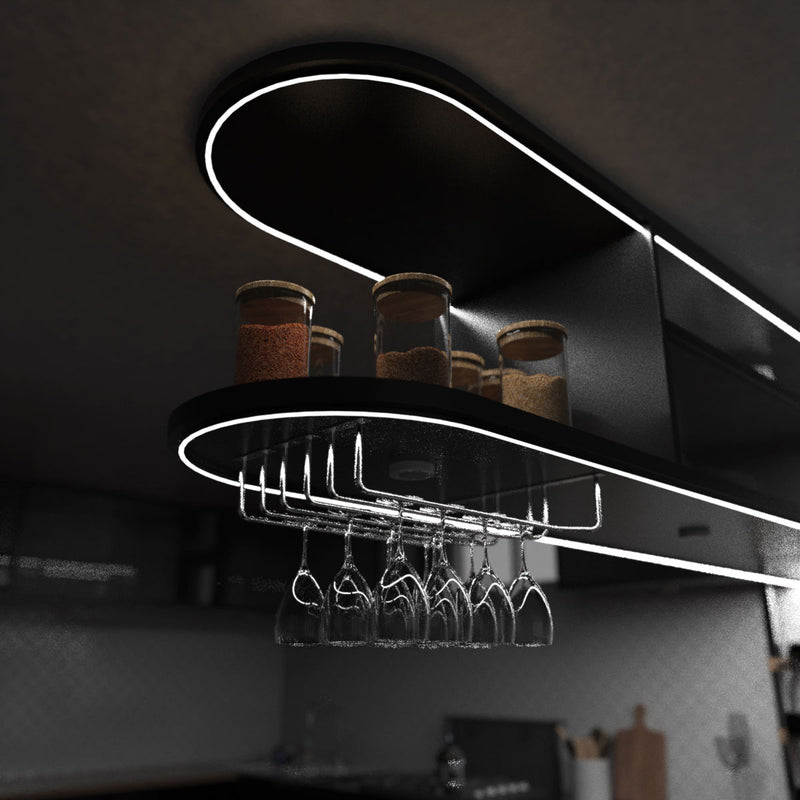 Home bar close up shot - natural white light