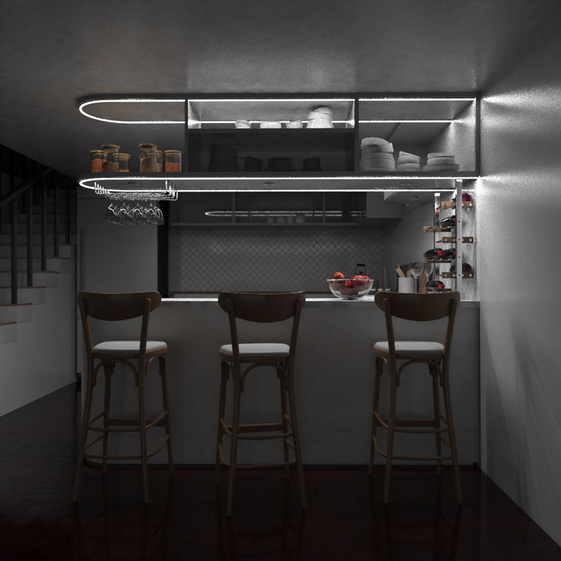 Home bar full shot - natural white light
