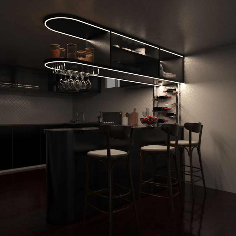Home bar full shot - warm white light