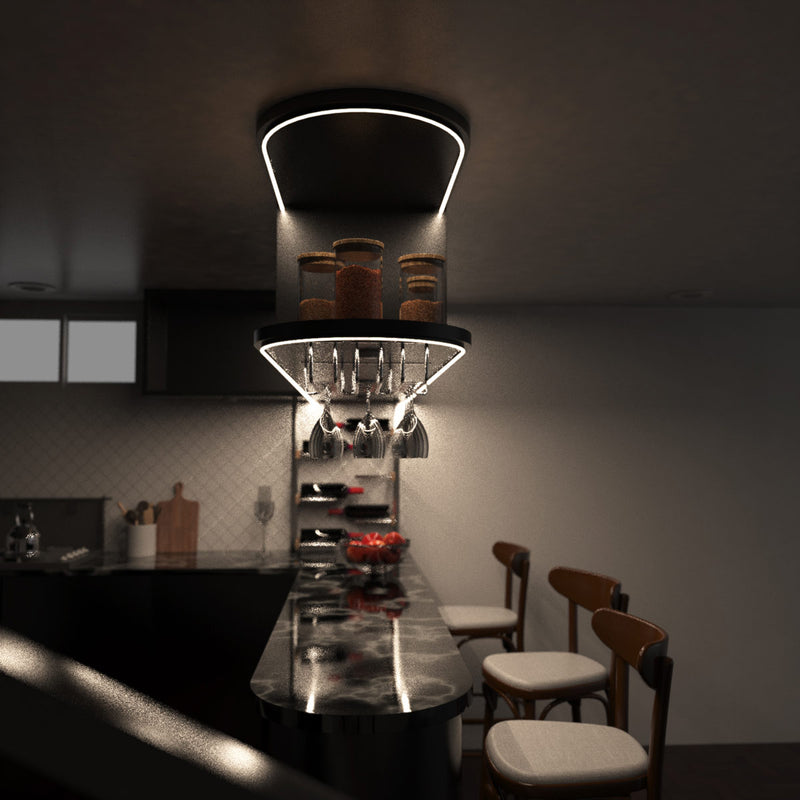 Home bar full shot - warm white light