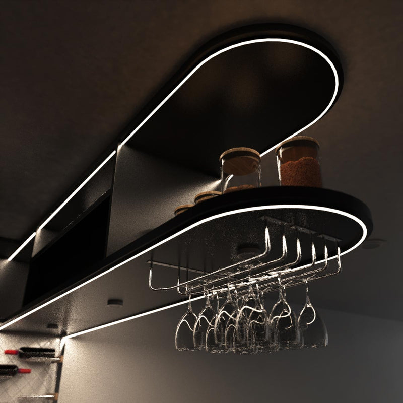 Home bar mid shot - warm white light