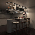 Home bar full shot with warm white light