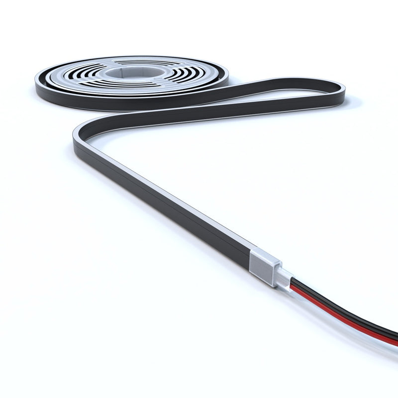 5m Long 4mm Flexible Neon Flex / Strip Lighting – Dotless – Black Finish (Cool / Natural / Warm White) (angle 5)