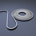 5m Long 4mm Flexible Neon Flex / Strip Lighting – Dotless – Cool White – Black (angle 1)