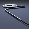 5m Long 4mm Flexible Neon Flex / Strip Lighting – Dotless – Cool White – Black (angle 5)