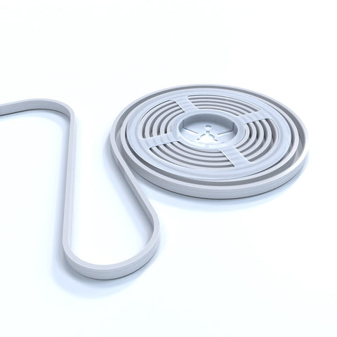 3m Long 4mm Flexible Neon Flex / Strip Lighting – Dotless – White Finish (Cool / Natural / Warm White) (angle 1)