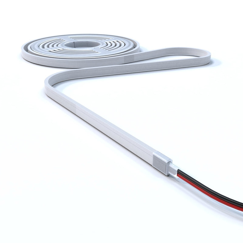 3m Long 4mm Flexible Neon Flex / Strip Lighting – Dotless – White Finish (Cool / Natural / Warm White) (angle 5)