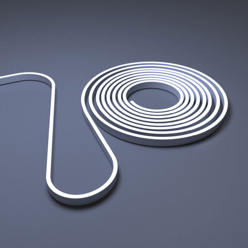 3m Long 4mm Flexible Neon Flex / Strip Lighting – Dotless – Cool White (angle 1)