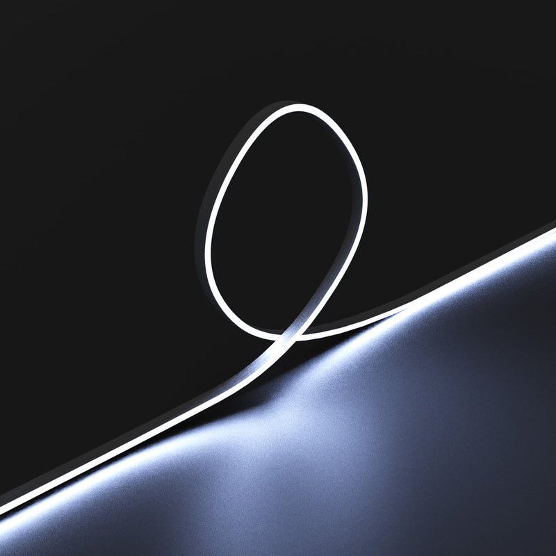 3m Long 4mm Flexible Neon Flex / Strip Lighting – Dotless – Cool White (angle 7)