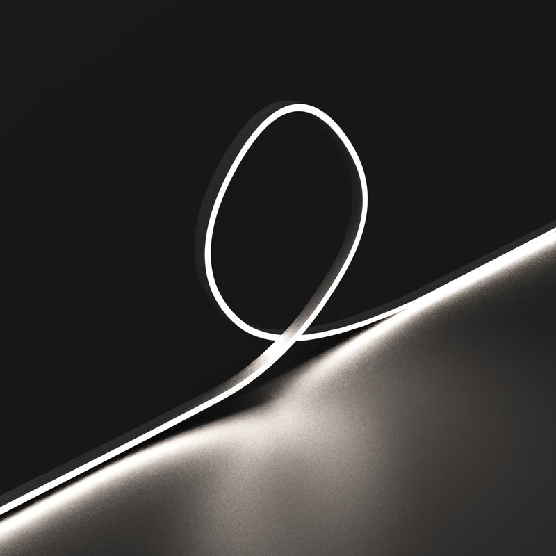 3m Long 4mm Flexible Neon Flex / Strip Lighting – Dotless – Natural White (angle 7)