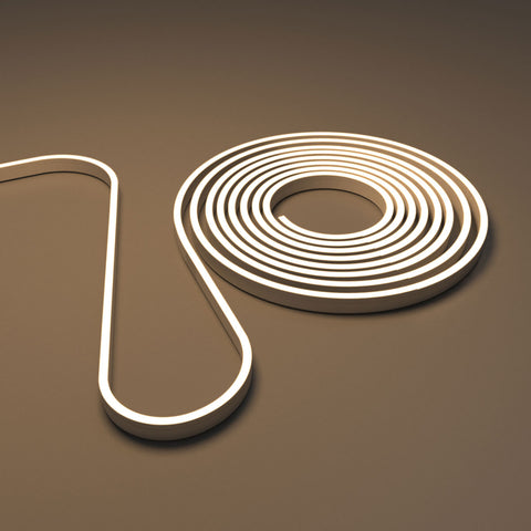 3m Long 4mm Flexible Neon Flex / Strip Lighting – Dotless – Warm White (angle 1)