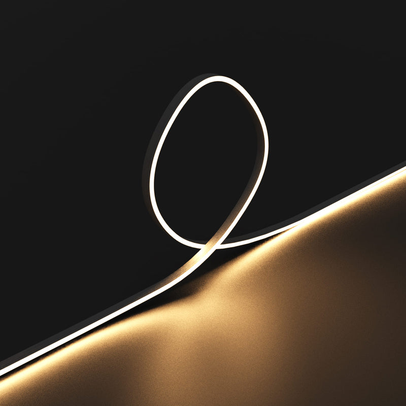 3m Long 4mm Flexible Neon Flex / Strip Lighting – Dotless – Warm White (angle 7)