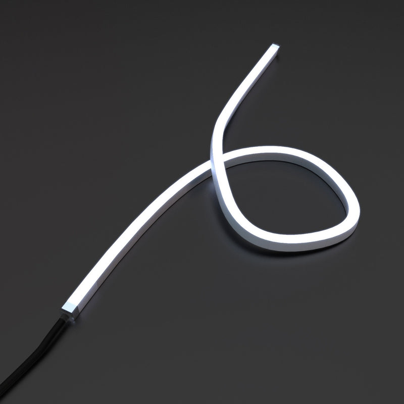 cool white side bending neon flex looped