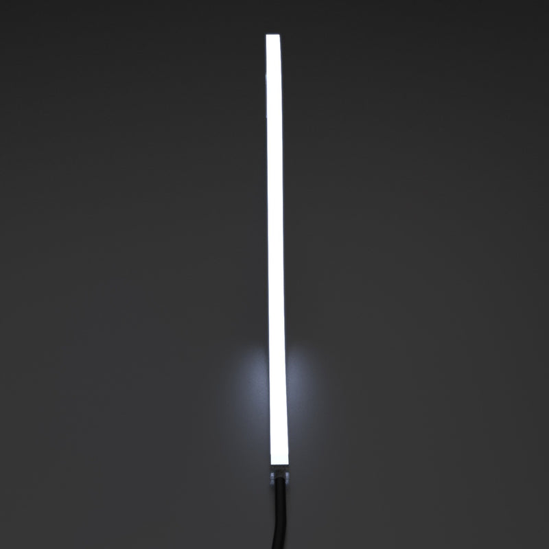 cool white top bending neon flex full view shot