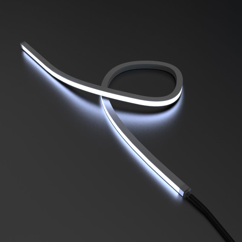 cool white top bending neon flex looped