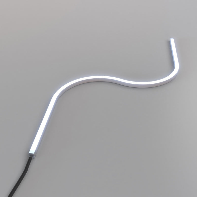 cool white side bending neon flex s curve