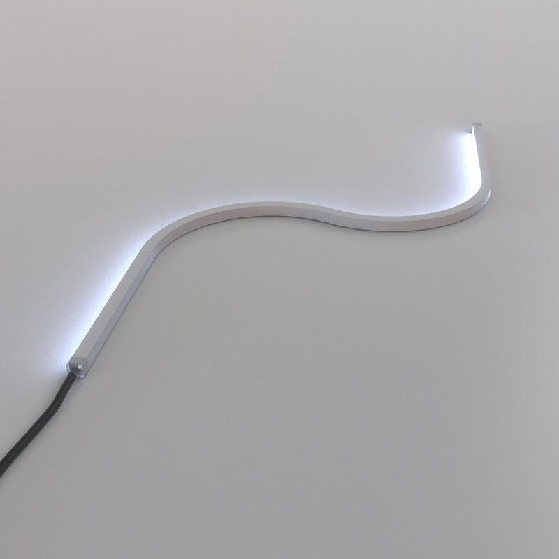 cool white top bending neon flex back shot