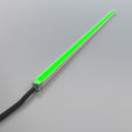 top bending RGB neon flex in green full view shot