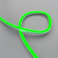 RGB neon flex side bending - green looped close up shot