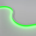top bending RGB neon flex in green s bended