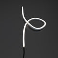 Natural White side bending LED strip looped upward