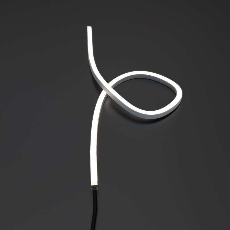 Natural White side bending LED strip looped upward