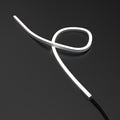 natural white side-bending neon flex looped
