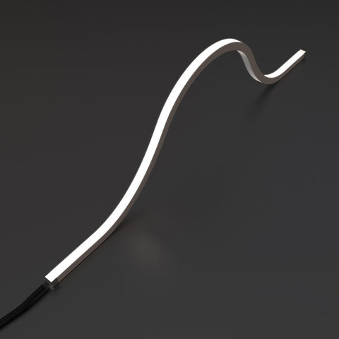 natural white top bending neon flex arched with wiring