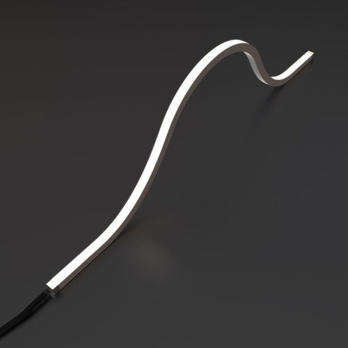 natural white top bending neon flex arched with wiring