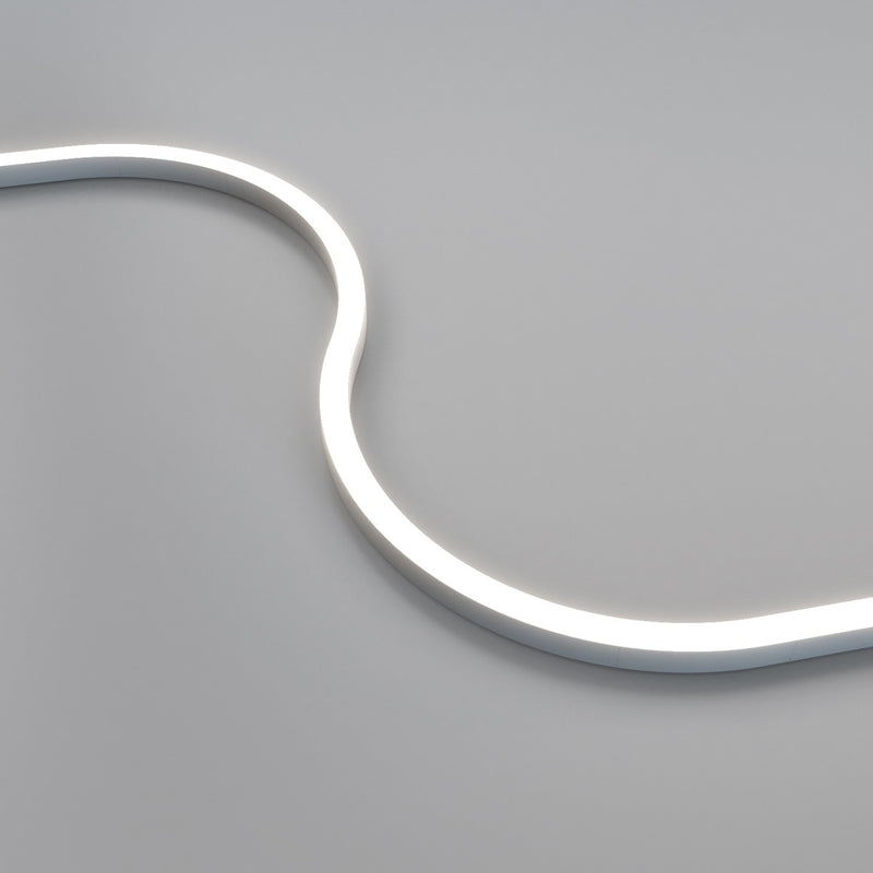 Natural White side bending LED strip s curve close up