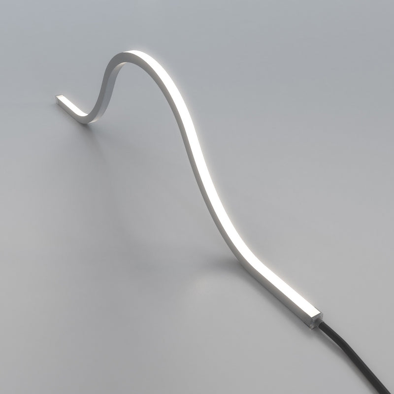 natural white top bending neon flex arched