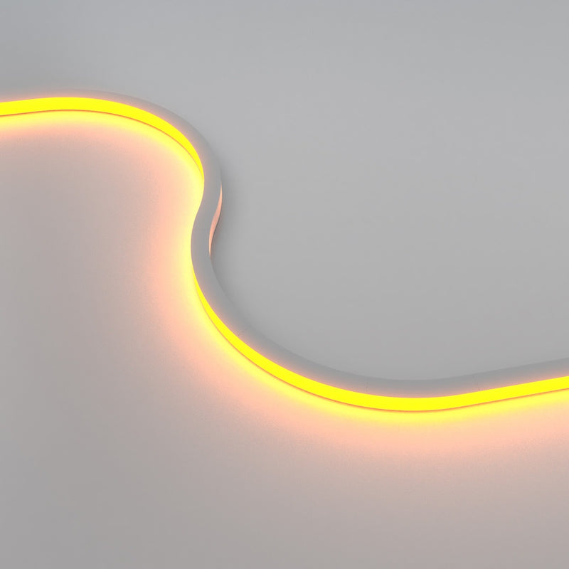 top bending RGB neon flex in orange s bended