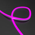 RGB neon flex side bending - pink looped close up shot