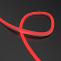 RGB neon flex side bending - red looped close up shot