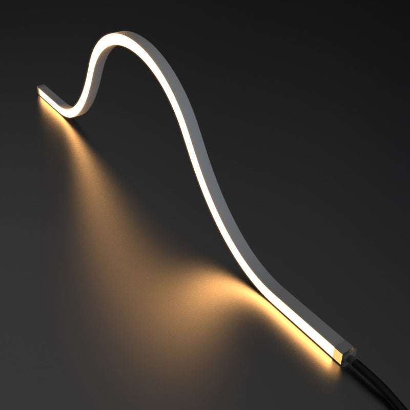 warm white side bending neon flex arched