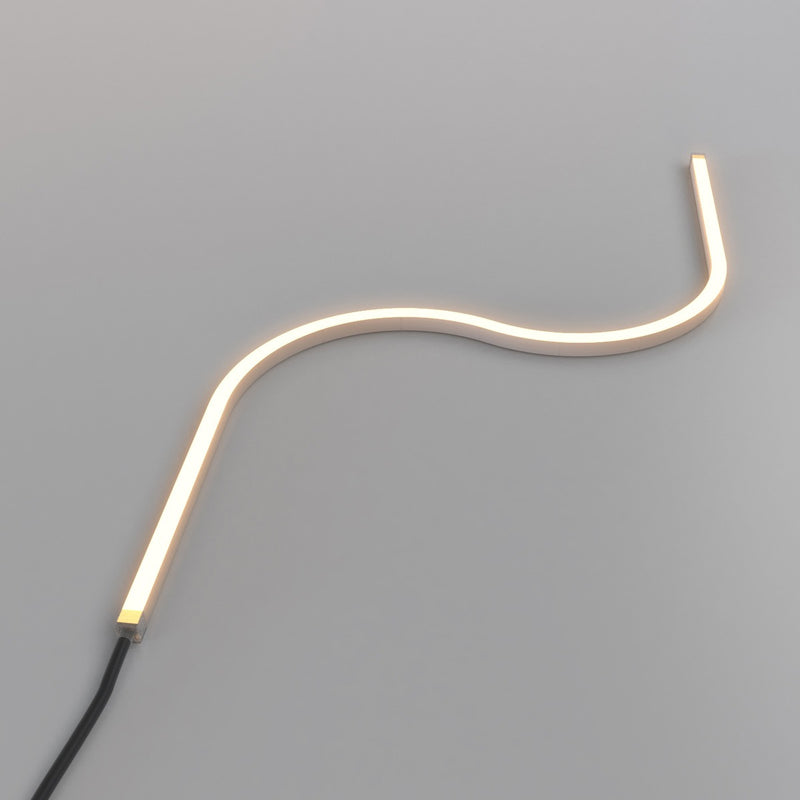 side bending warm white neon flex s curve
