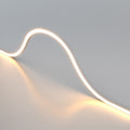 warm white side bending neon flex arched closed up