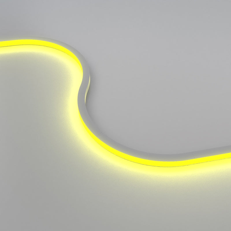 top bending RGB neon flex in yellow s bended