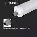 Linkable 4FT Waterproof IP65 LED Batten Light Fitting