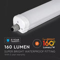 Super Bright 4FT Waterproof IP65 LED Batten Light Fitting with 5 Year Warranty