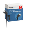 3 X 7w, Black LED Spike Light