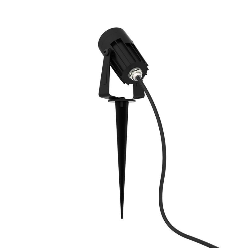 3w, Black LED Spike Light - back shot