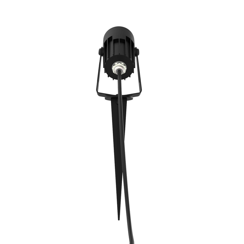 3w, Black LED Spike Light - back close-up