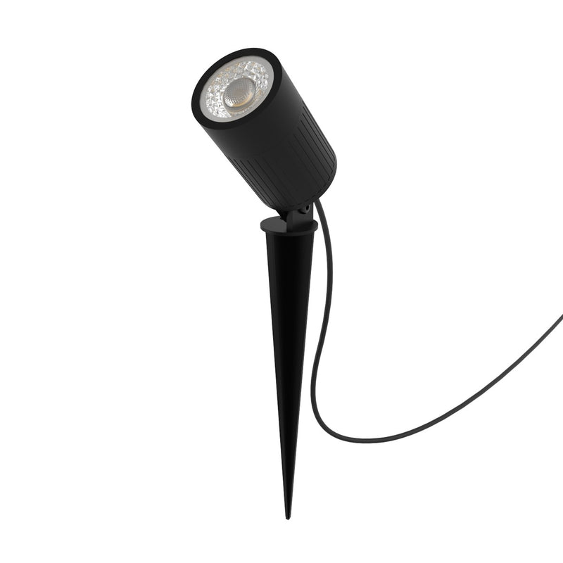 7w, Black LED Spike Light - side shot