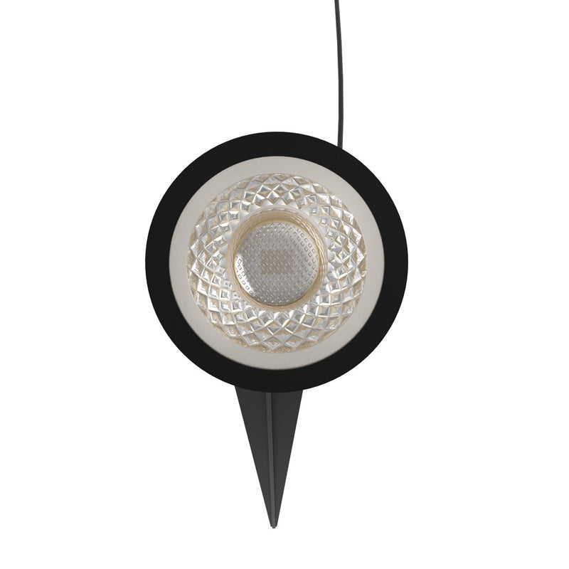 7w, Black LED Spike Light - top shot