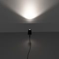 3w, Black LED Spike Light - full shot - lighted