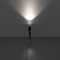 7w, Black LED Spike Light - full shot - lighted
