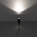 7w, Black LED Spike Light - close up - lighted